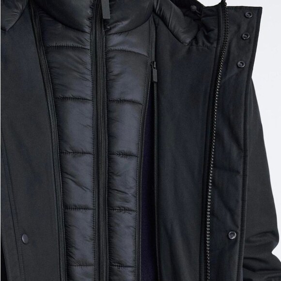 ZARA MEN REMOVABLE COLLAR PUFFER PARKA Size M NEW WITH TAG! - Picture 3 of 6